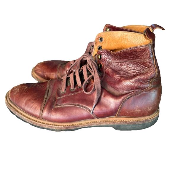 Taylor Stitch moto men\'s 11.5 boots brown leather chukka dress casual classic Taylor Stitch moto men main image 3